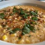 Bowl of Creamy Mexican Street Corn Soup