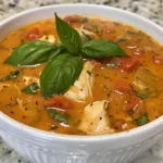 Delicious Bowl of Chicken Parmesan Soup