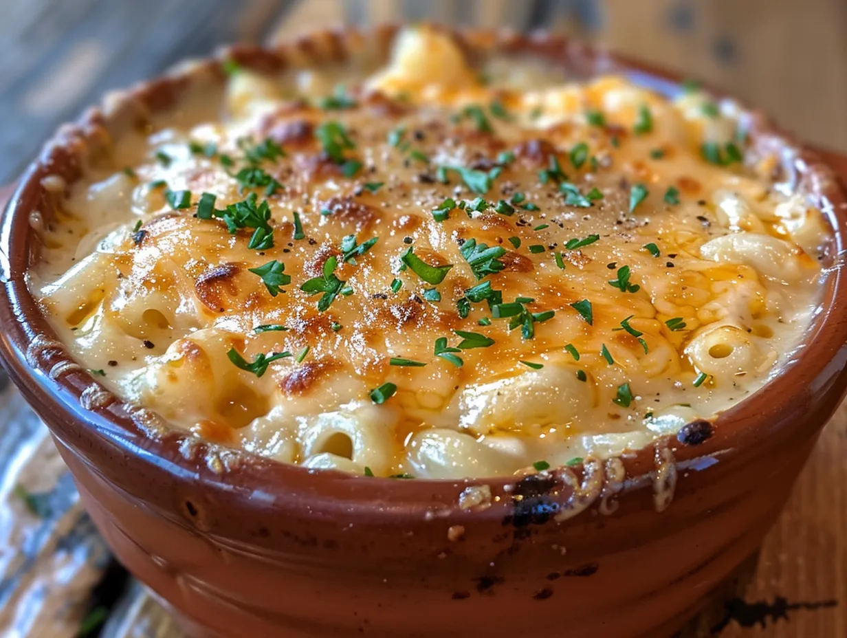 Delicious Bowl of Mac and Cheese Soup