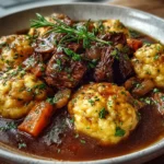 Hearty Beef Stew and Dumplings
