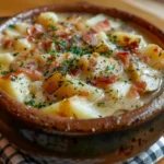 Hearty Bowl of Crock Pot Crack Potato Soup