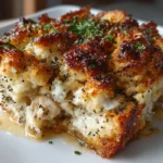 Poppy Seed Chicken Casserole Ready to Serve