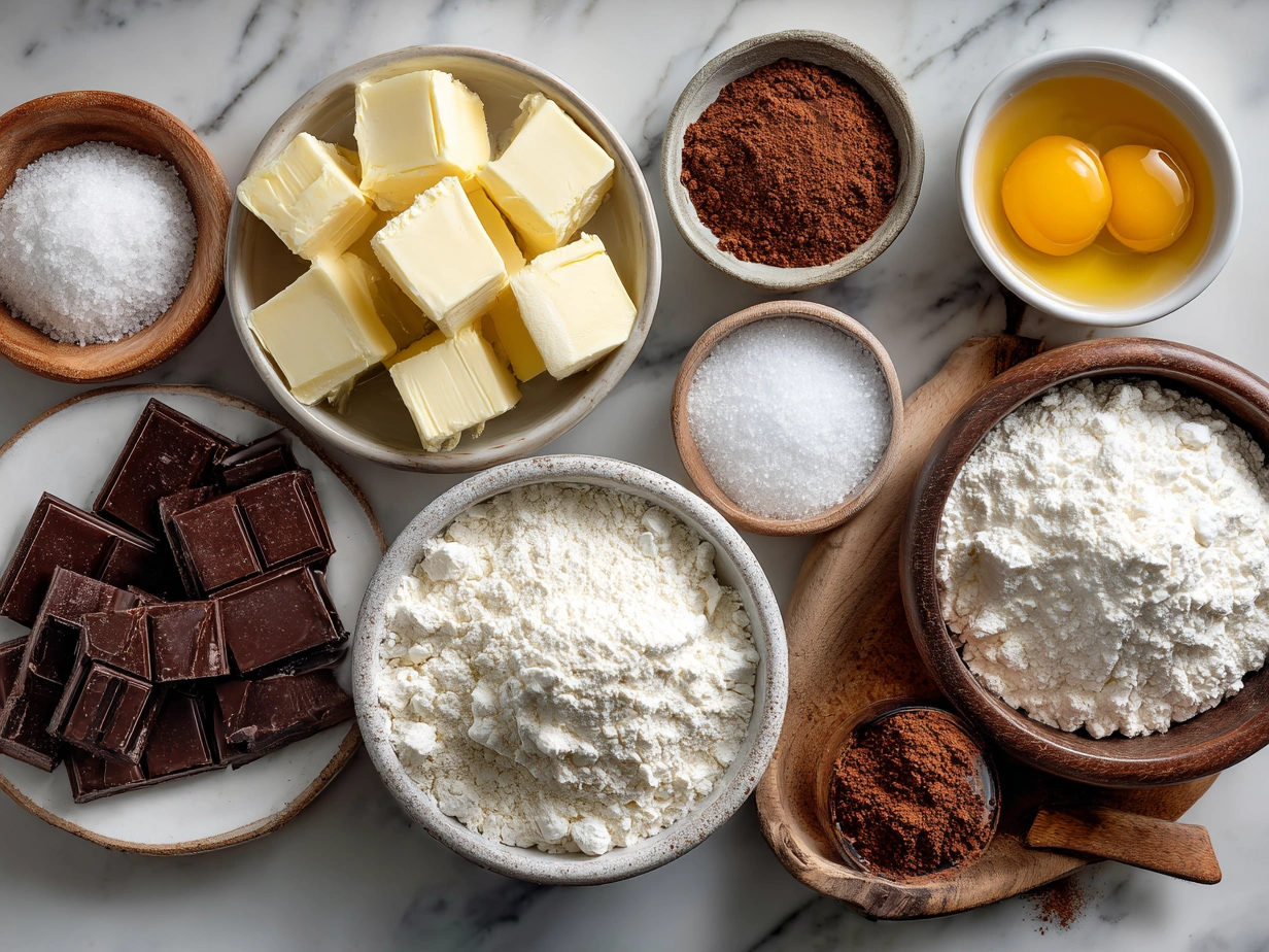 Ingredients for Copycat Little Debbie Valentine Cakes laid out on a surface