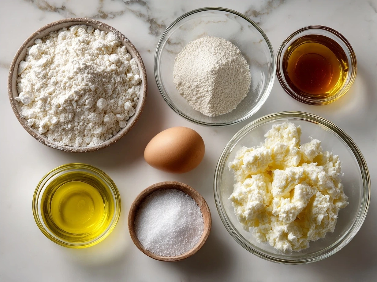 Ingredients for making crab dip recipe