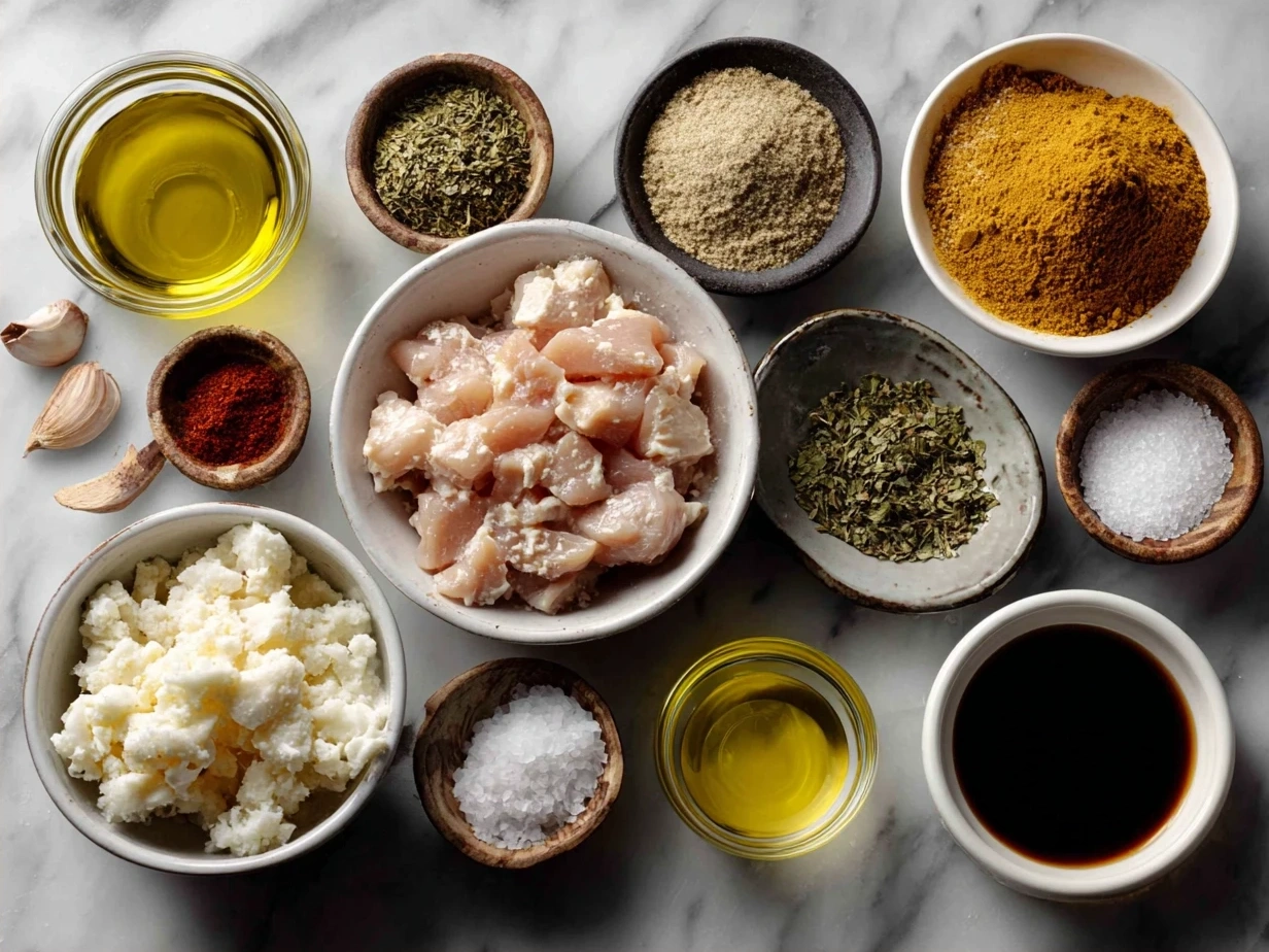 Ingredients for Crockpot Chicken Spaghetti laid out