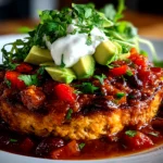 Freshly prepared Turkey Burger Chili served in rustic bowl