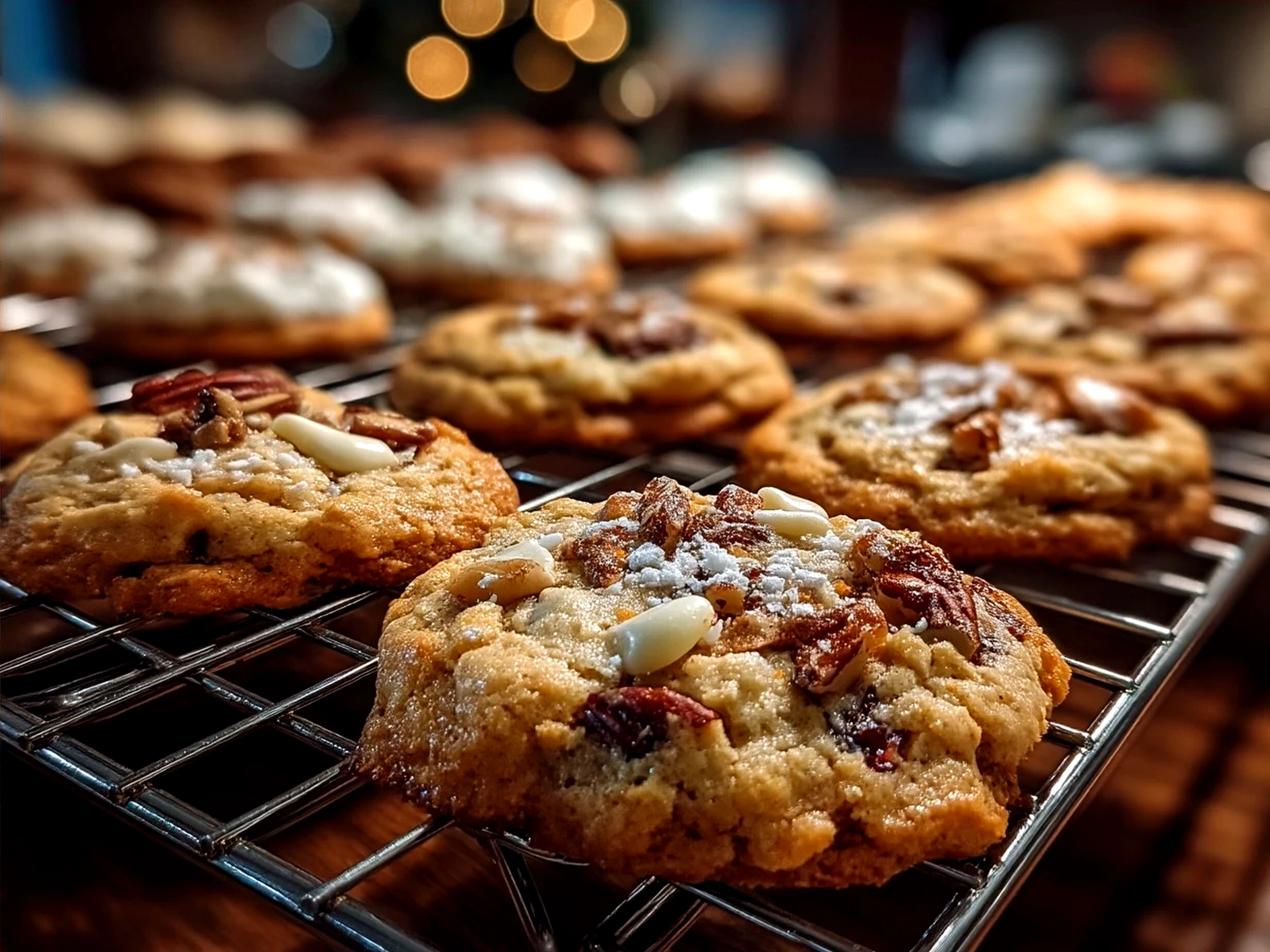 A plate of decorated Holiday Cookies, perfect for festive serving