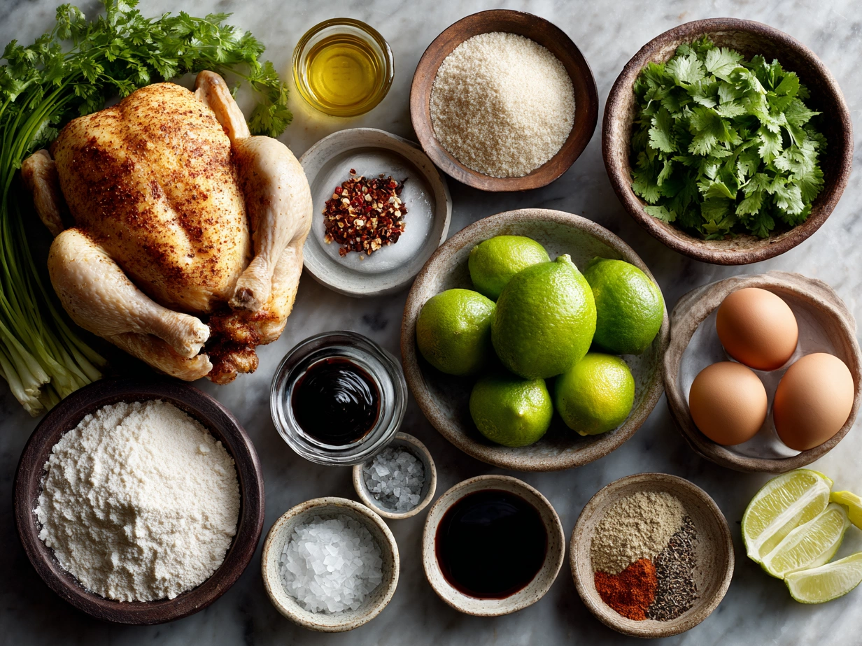 Ingredients for Peruvian-Style Roast Chicken