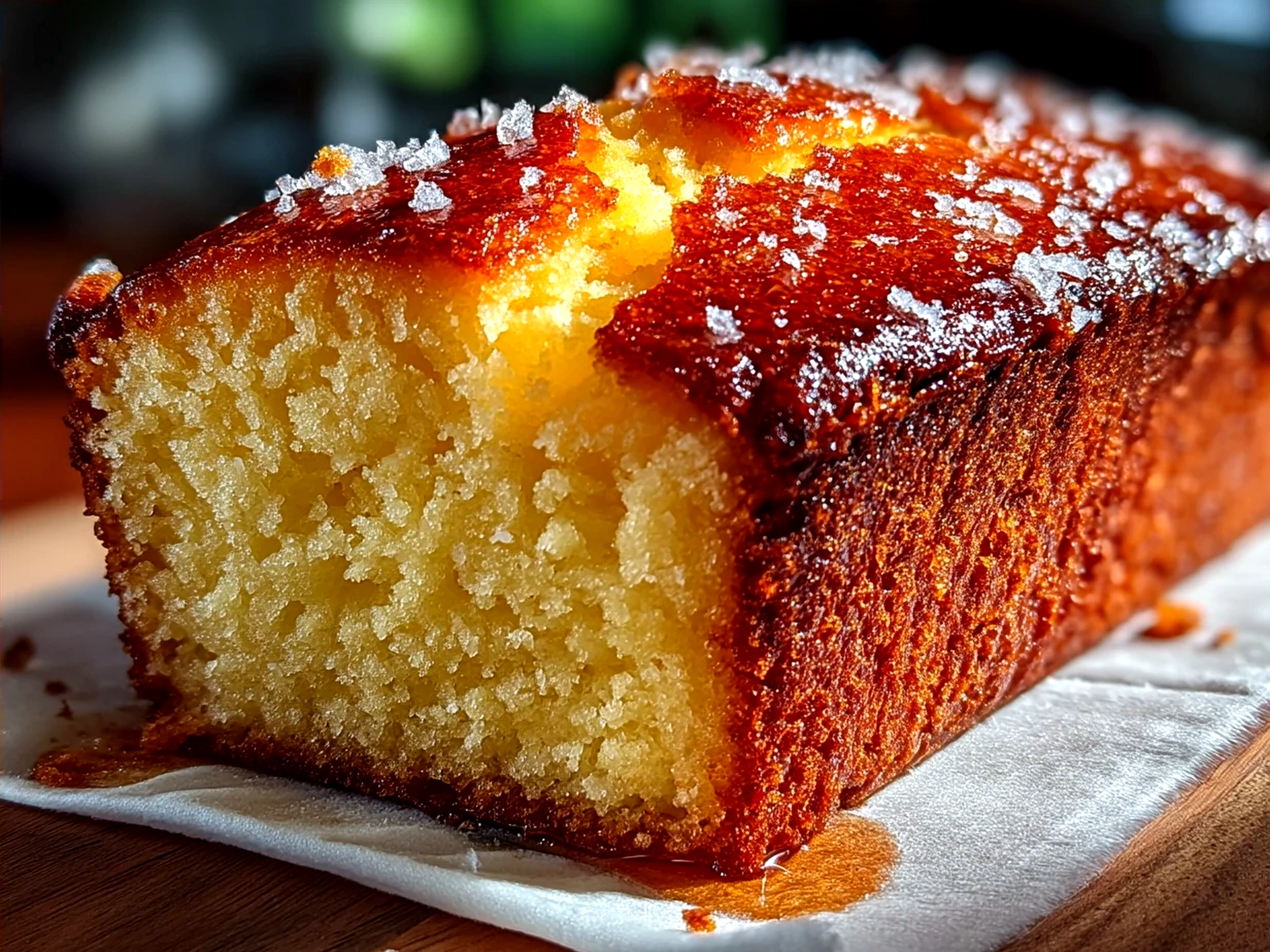 A serving of pound cake topped with whipped cream and fresh berries