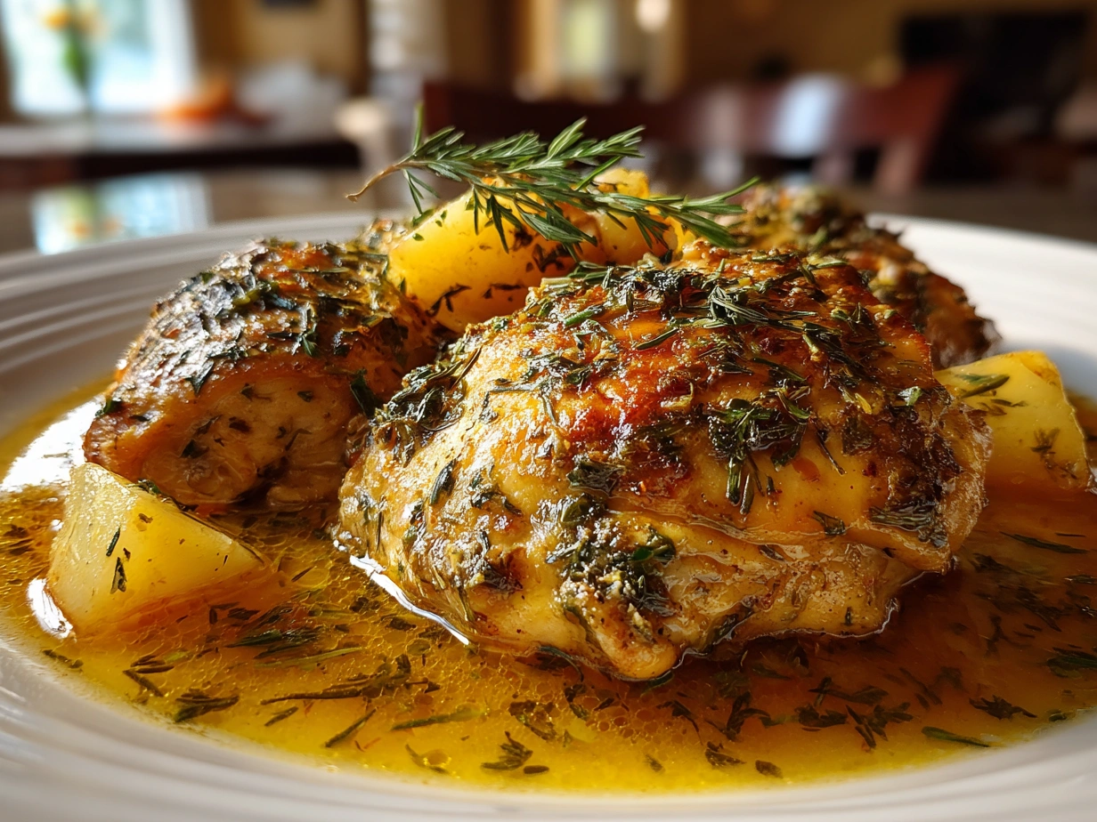 Serving Slow Cooker Greek Chicken with lemony rice and fresh cucumber tomato salad