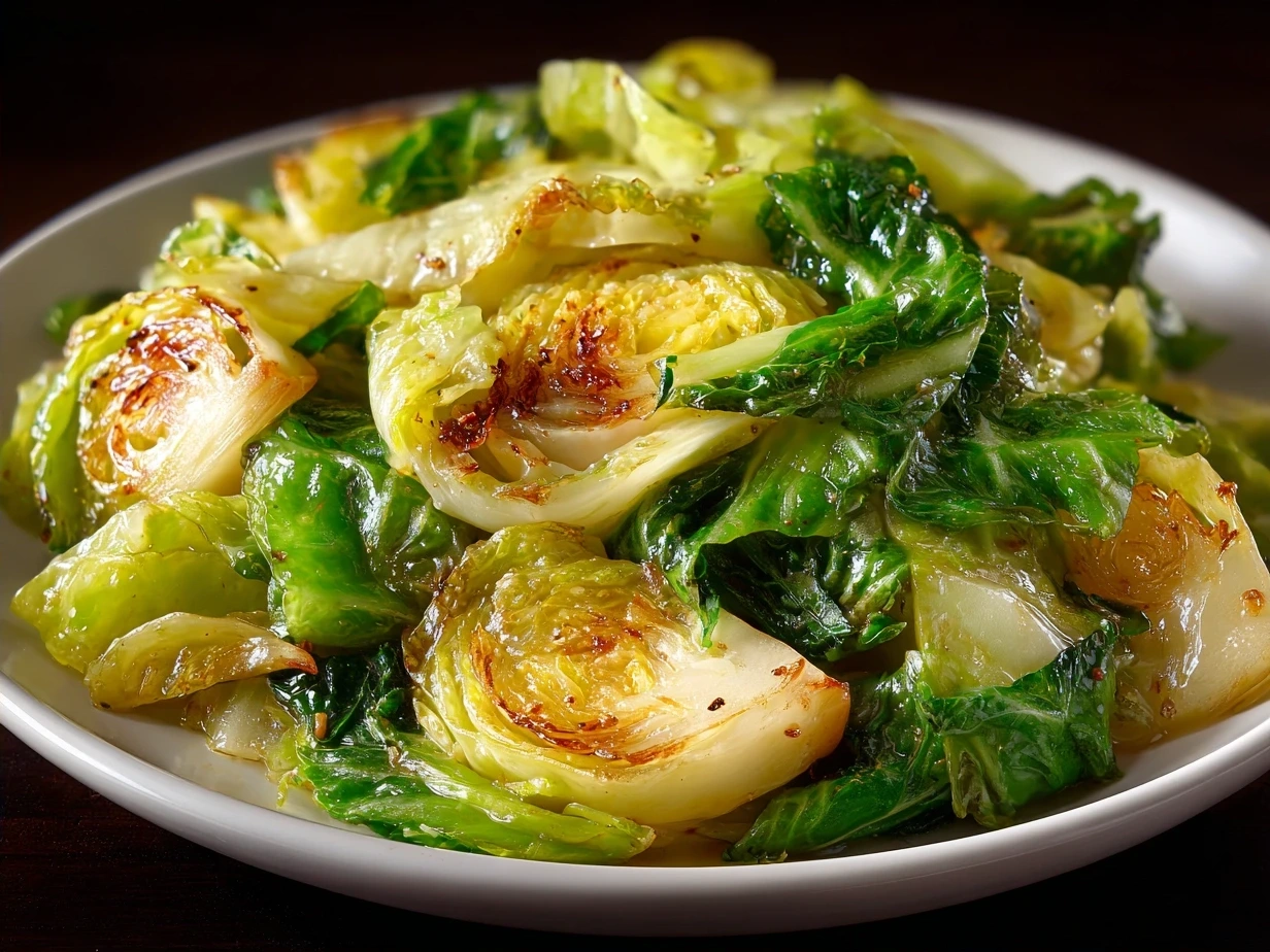 Delicious Southern Fried Cabbage ready to serve