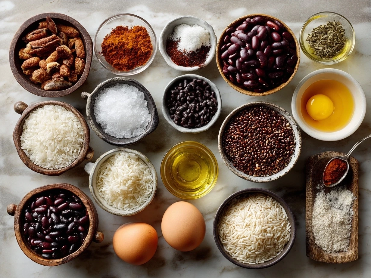 Ingredients for Cajun Red Beans Rice